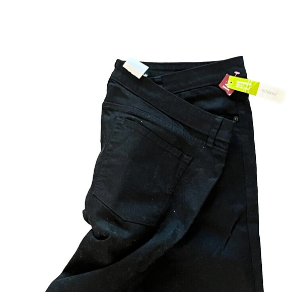 Merona Modern Straight Black Women's Jeans Size 18R 41-1038 - Picture 2 of 4